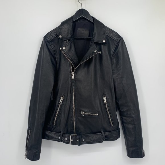 All Saints Wick Leather Biker Jacket